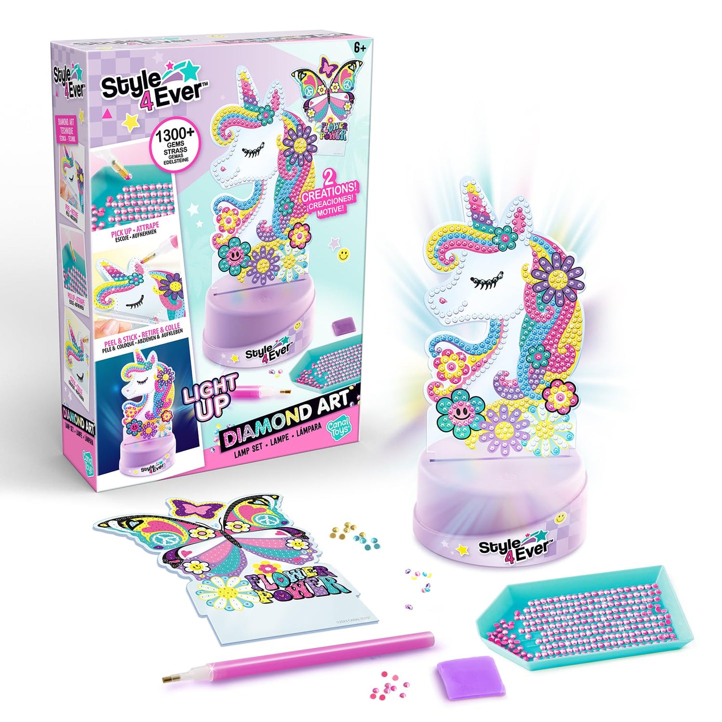 Style 4 Ever Diamond Art Lamp Set