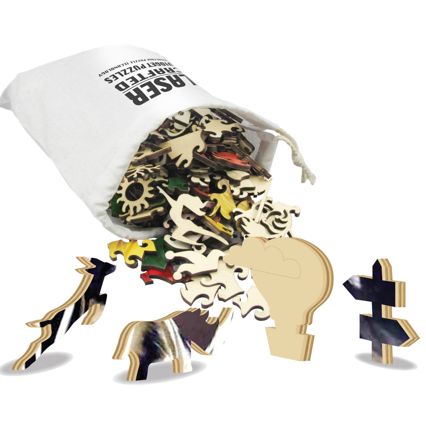 RGS Zebras Laser Crafted Widget Puzzle 450pc