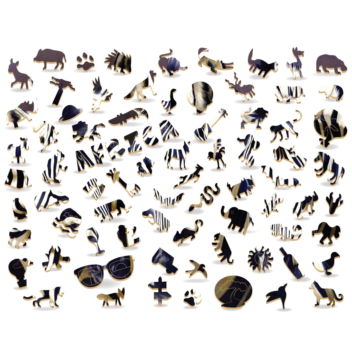 RGS Zebras Laser Crafted Widget Puzzle 450pc