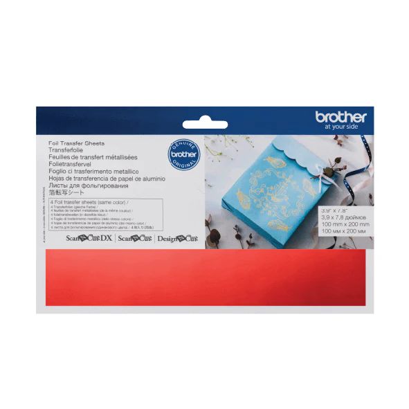 Brother Scan & Cut - SDX125 Foil Transfer Sheets - Red
