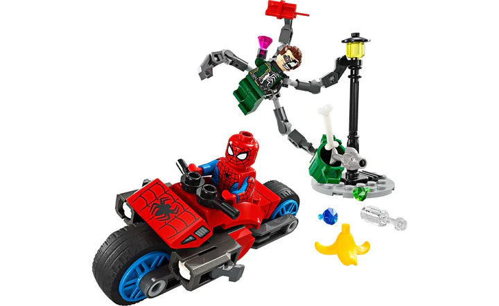 Lego Marvel Motorcycle Chase Spider-Man vs Doc OCK