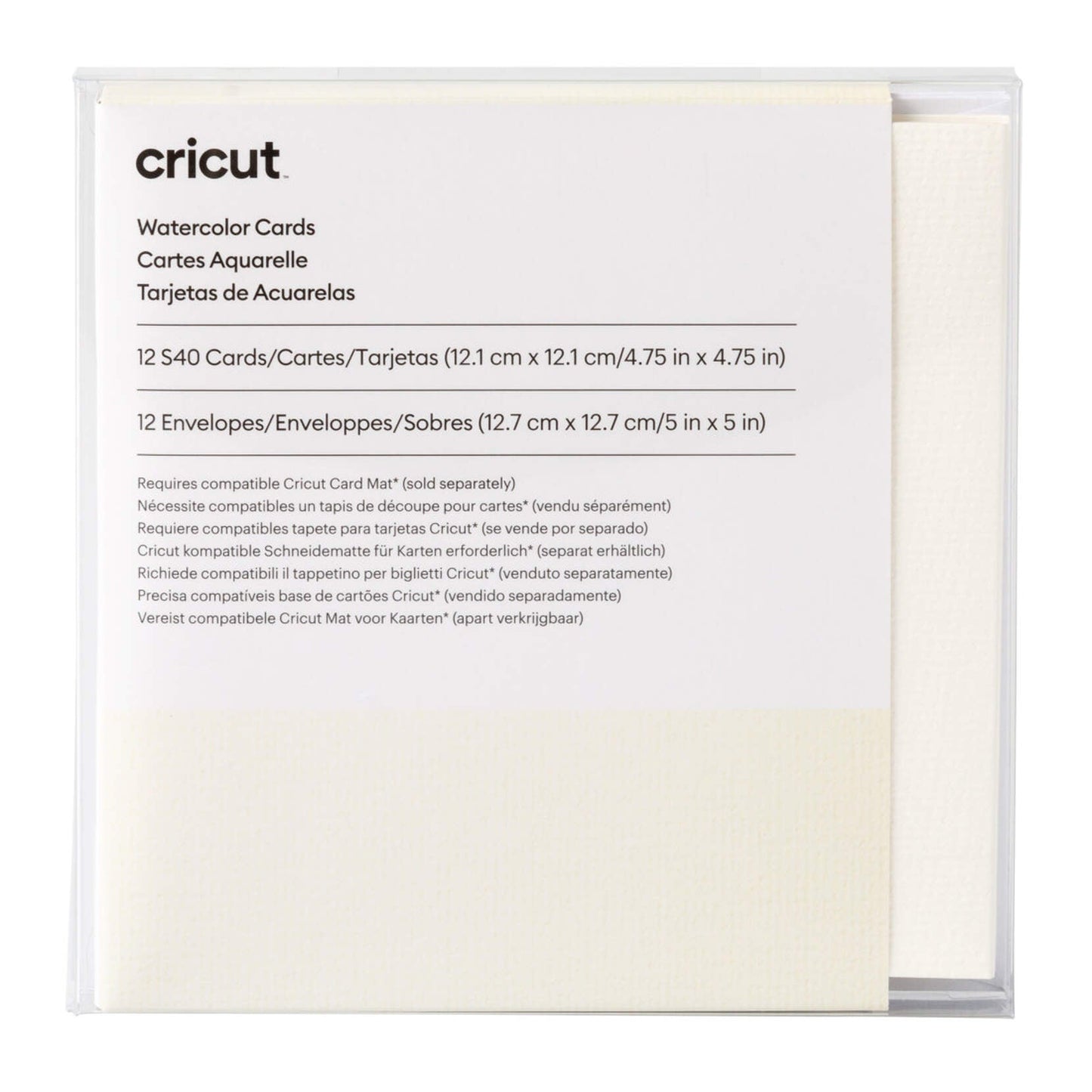 Cricut Watercolor Cards White 12pk S40; 12 S40 Cards in Ivory V&N Goodies Galore