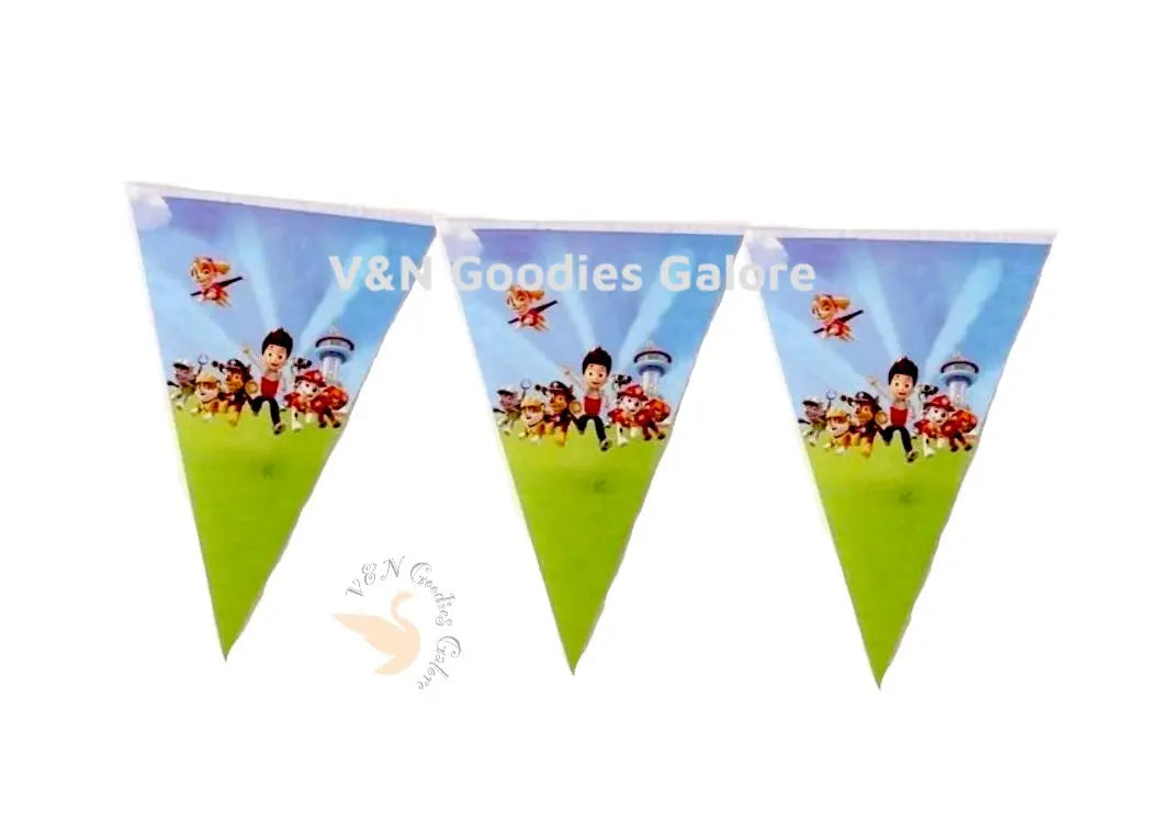 Flag/Bunting Banner Theme-Paw Patrol V&N Goodies Galore