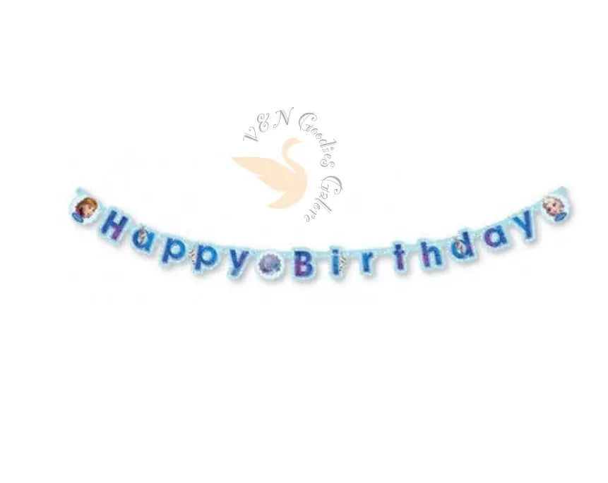 Happy Birthday Banner Theme-Frozen V&N Goodies Galore