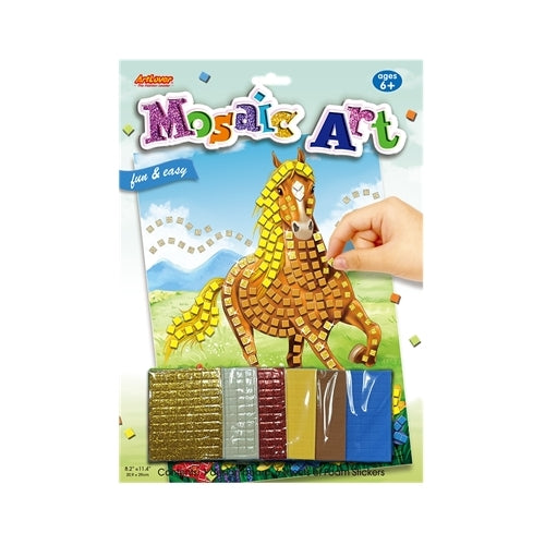Art Lover Mosaic Art Horses 3 ass A4