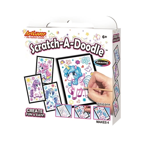 Art Lovers Scratch a Doodle Amazing 4 IN 1