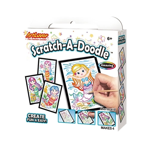 Art Lovers Scratch a Doodle Amazing 4 IN 1