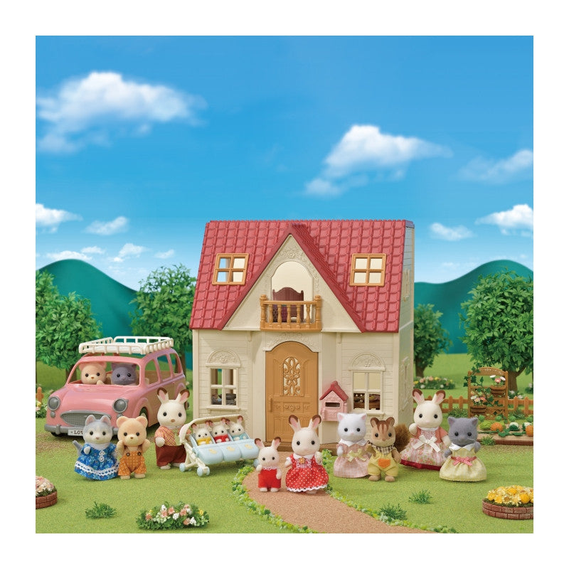 Sylvanian families red roof cosy cottage starter home