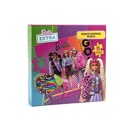 Barbie Extra 95pc Sequin Surprise Puzzle