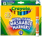 Crayola 12ct Washable Broadline Markers