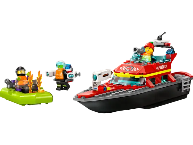 Lego City Fire Rescue Boat