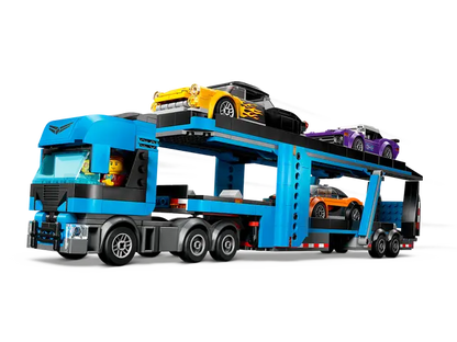 Lego City Car Transporter Truck with Sports Cars