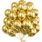 Balloons 5 inches Latex chrome metallic 50pcs