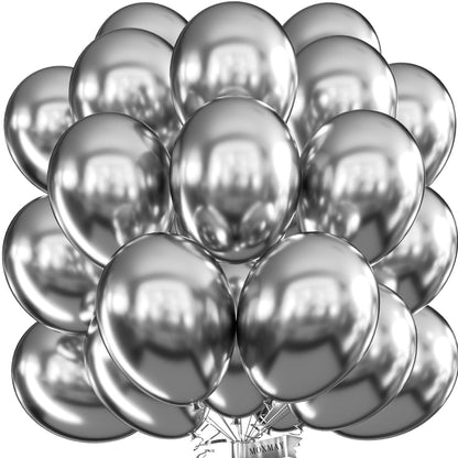 Balloons 5 inches Latex chrome metallic 50pcs
