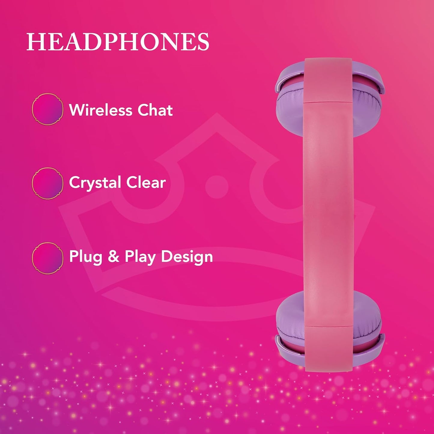 Disney Princesses Bluetooth Wireless Stereo Headphones