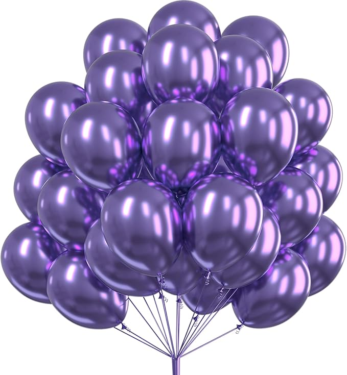 Balloons 5 inches Latex chrome metallic 50pcs