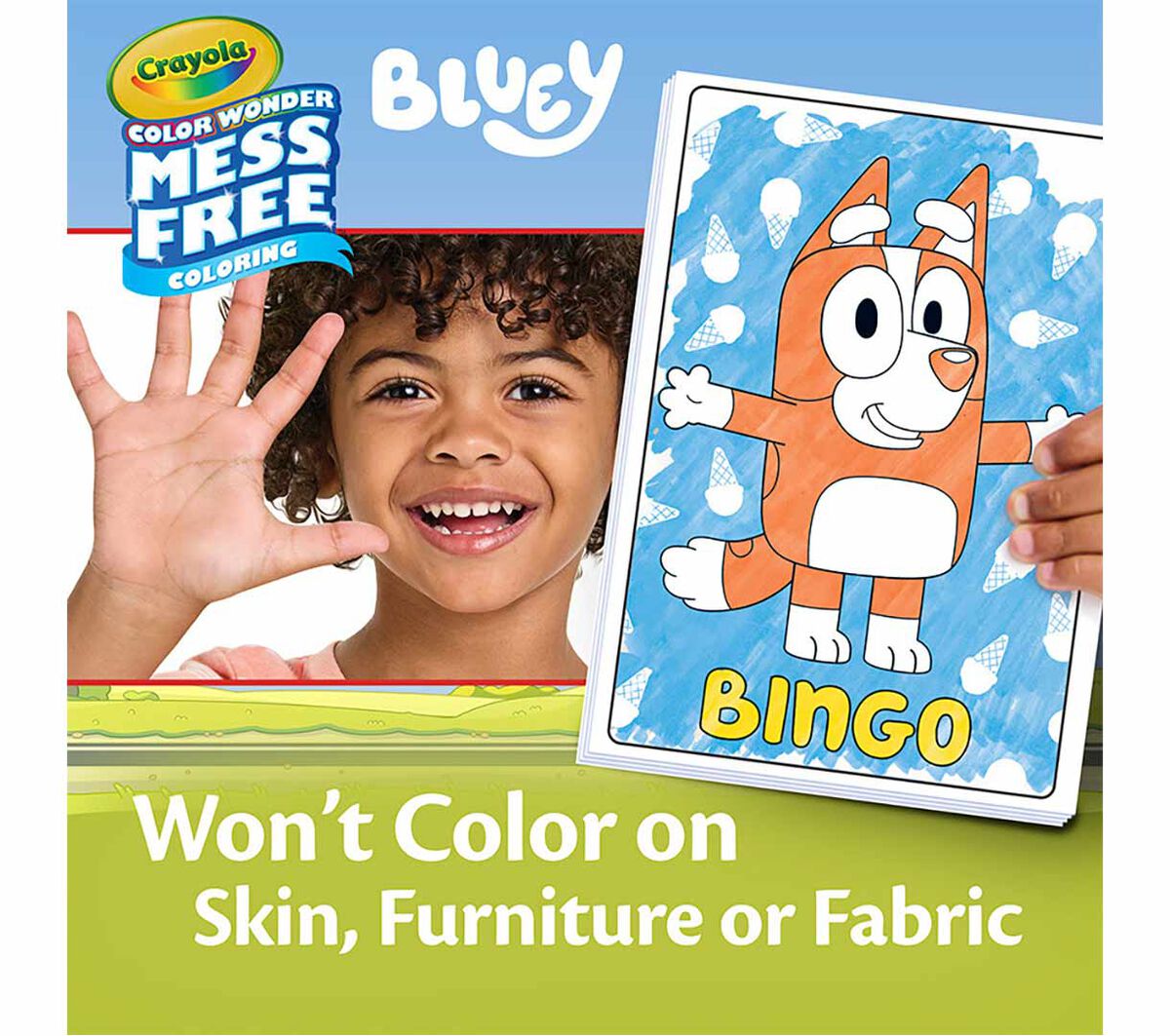 Crayola Color Wonder Set Bluey, Foldelope, 4 Mini