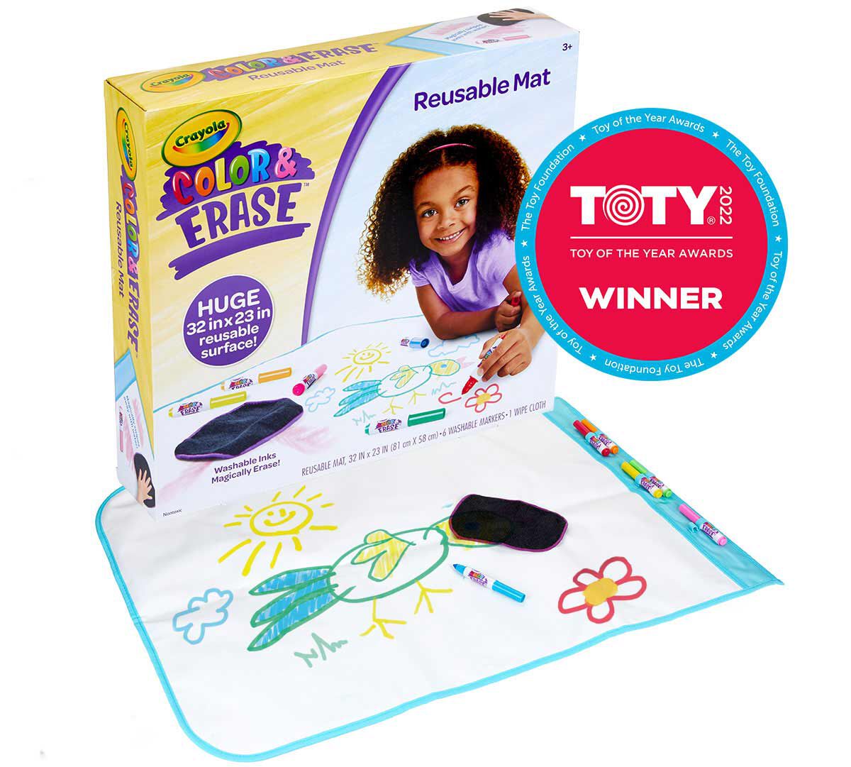 Crayola Mini Kids Color & Erase Mat 90x60cm (squa