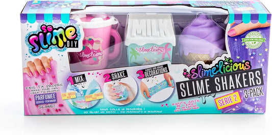 Slimelicious Slime Shaker 3pack Food Slime (Colour or Charater May Vary) - Blind Box