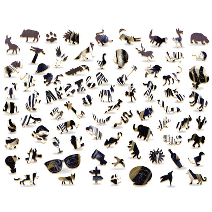 RGS Zebras Laser Crafted Widget Puzzle 450pc