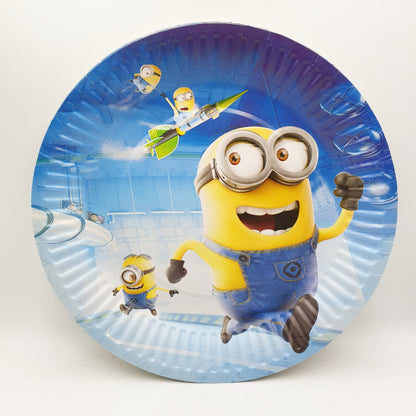 Disposable paper party Plates themed 10 pack