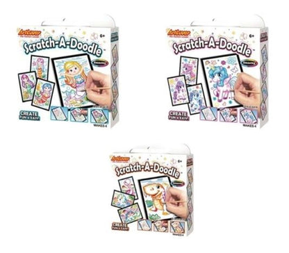 Art Lovers Scratch a Doodle Amazing 4 IN 1