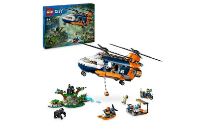 Lego City Jungle Explorer Helicopter at Base Camp