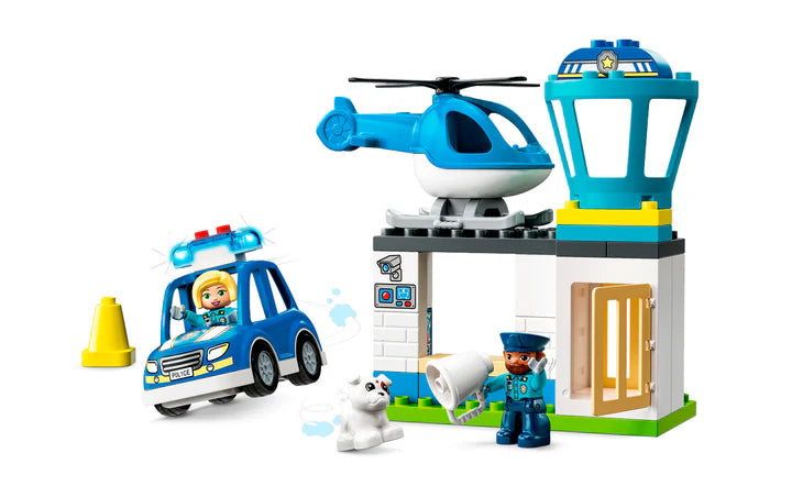 Lego Duplo Police Station & Helicopter