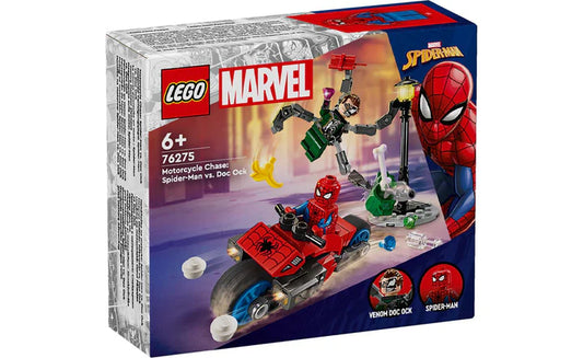 Lego Marvel Motorcycle Chase Spider-Man vs Doc OCK
