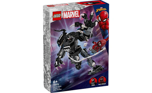Lego Marvel Venom Mech Armor vs Miles Morales