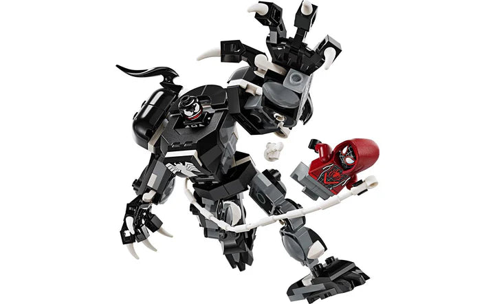 Lego Marvel Venom Mech Armor vs Miles Morales