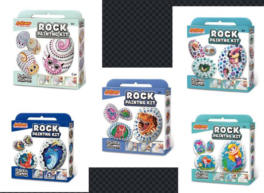 Art Lovers Rock painting kit 2 ass 4 Rcks each