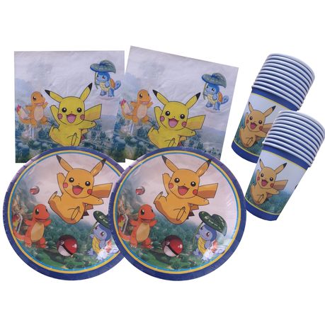 Pokemon - Party Decorations - Supplies - 3-Piece for 20 Invites