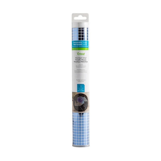 Cricut Premium Vinyl Mosaic Metallic Cornflower Squares 30.5 cm x 122 cm 1 roll 12 x 48 (30.5 cm x 122 cm) V&N Goodies Galore
