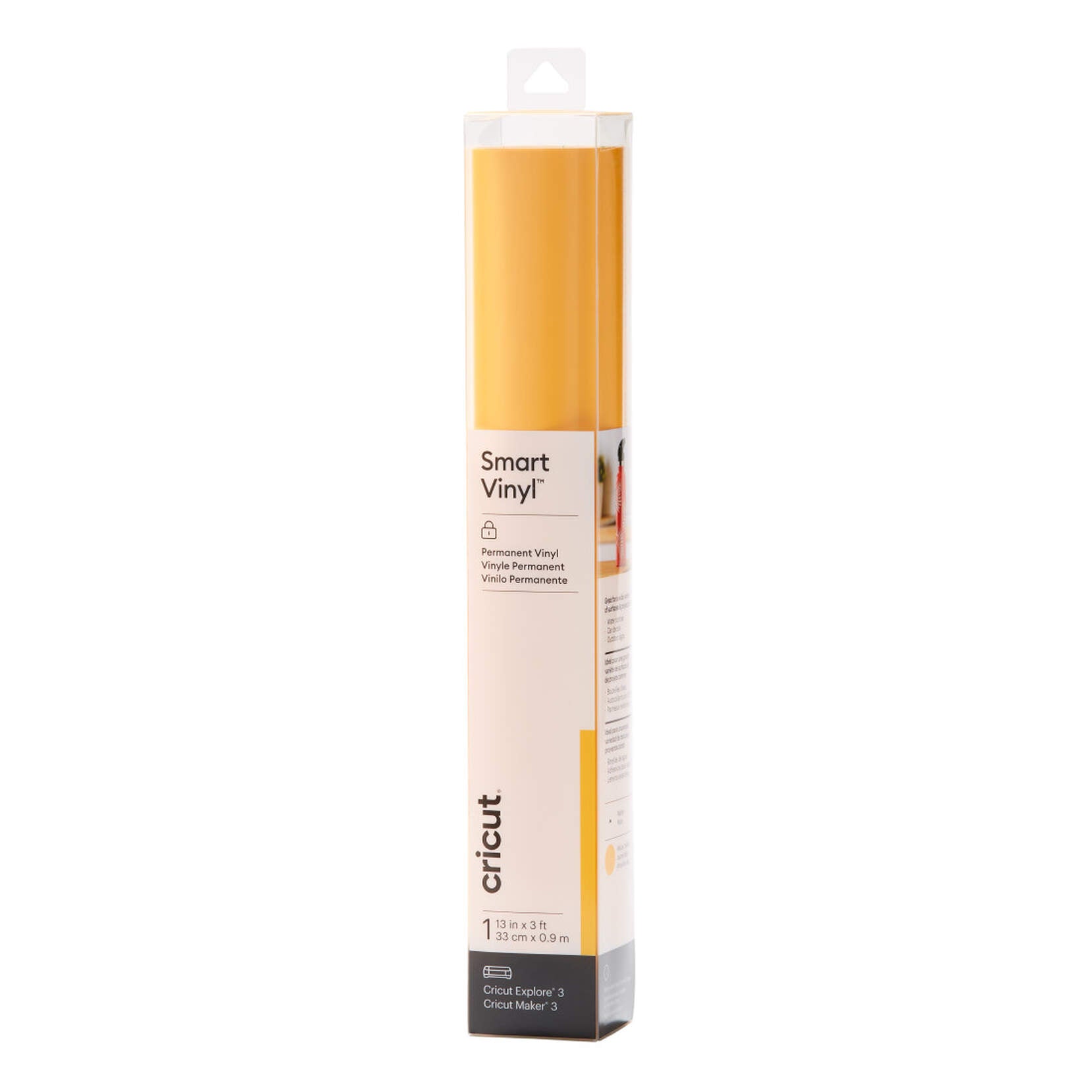 Cricut Smart Vinyl Permanent Yellow 120cm V&N Goodies Galore