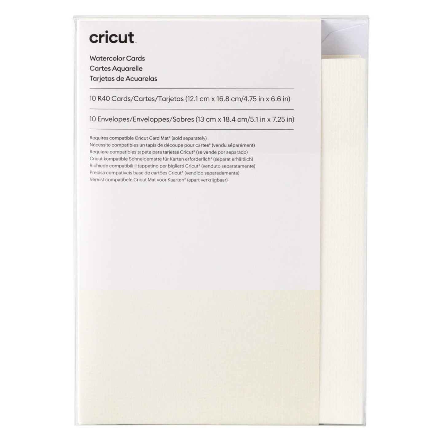 Cricut Watercolor Cards White 10pk R40; 10 R40 Cards in Ivory V&N Goodies Galore