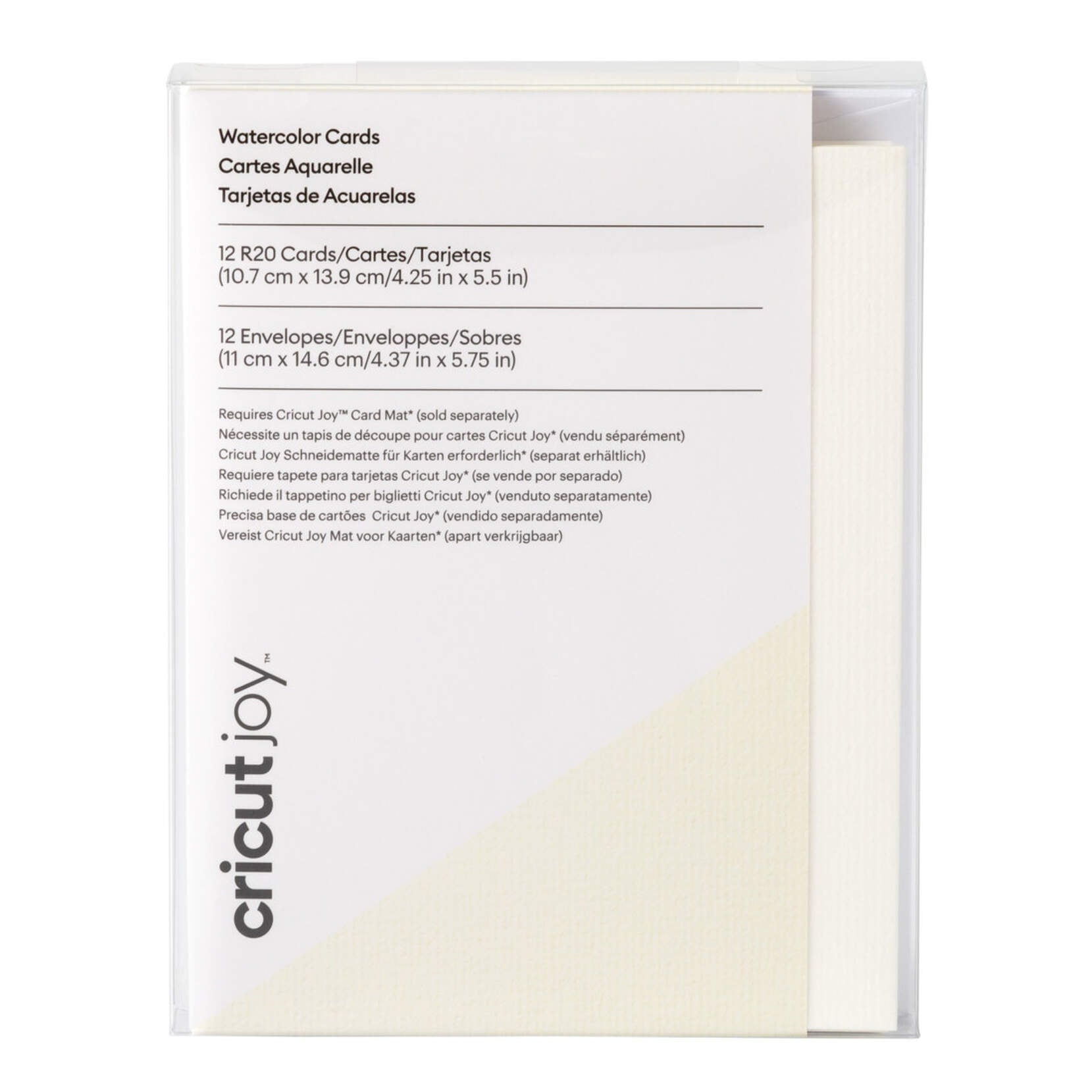 Cricut Watercolor Cards White 12pk R20; 12 R20 Cards in Ivory V&N Goodies Galore