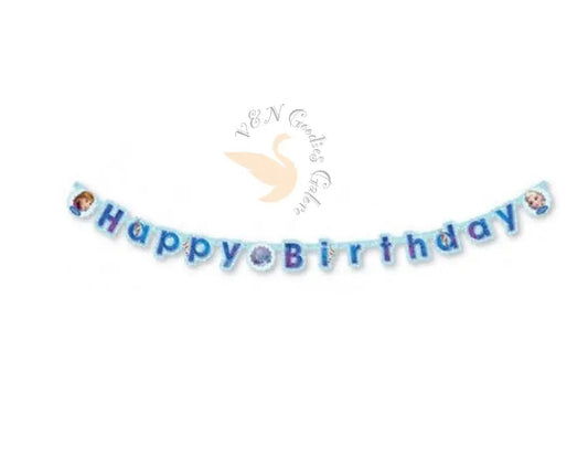 Happy Birthday Banner Theme-Frozen V&N Goodies Galore