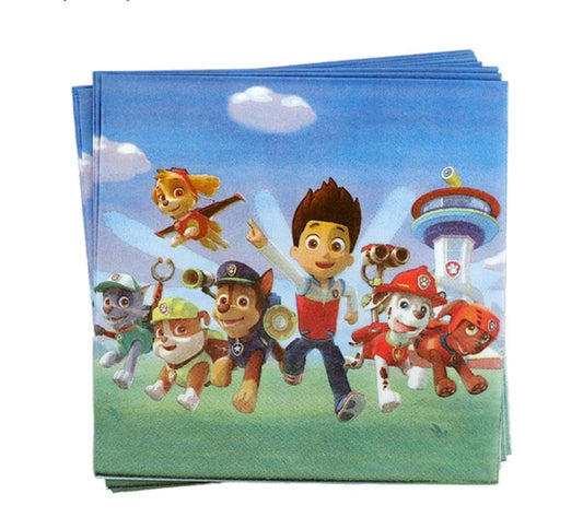 Serviettes Theme-Paw Patrol V&N Goodies Galore