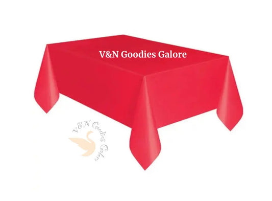 Tablecloth-Red V&N Goodies Galore