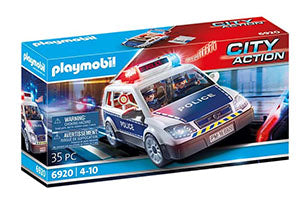 Police Car With Lights And Sou